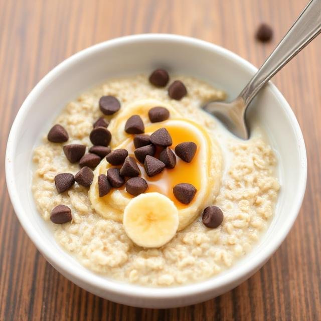 pinobite oats with banana and chocolate chips